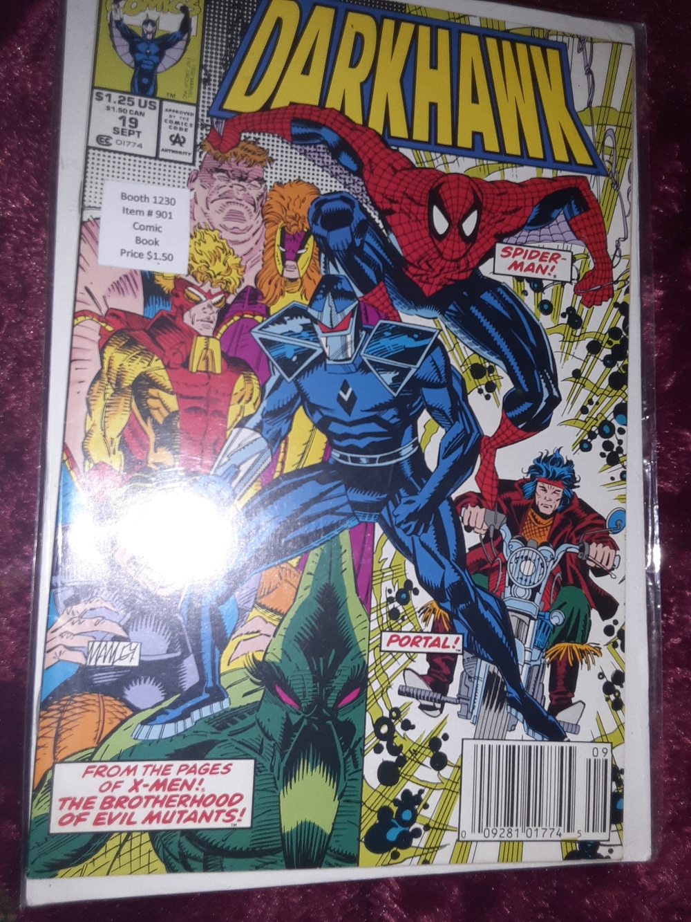 Marvel Darkhawk Comic Book — Red, Blue, Yellow, Green, Black